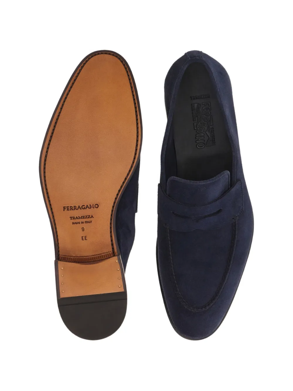 Ferragamo Tramezza penny loafers Blauw