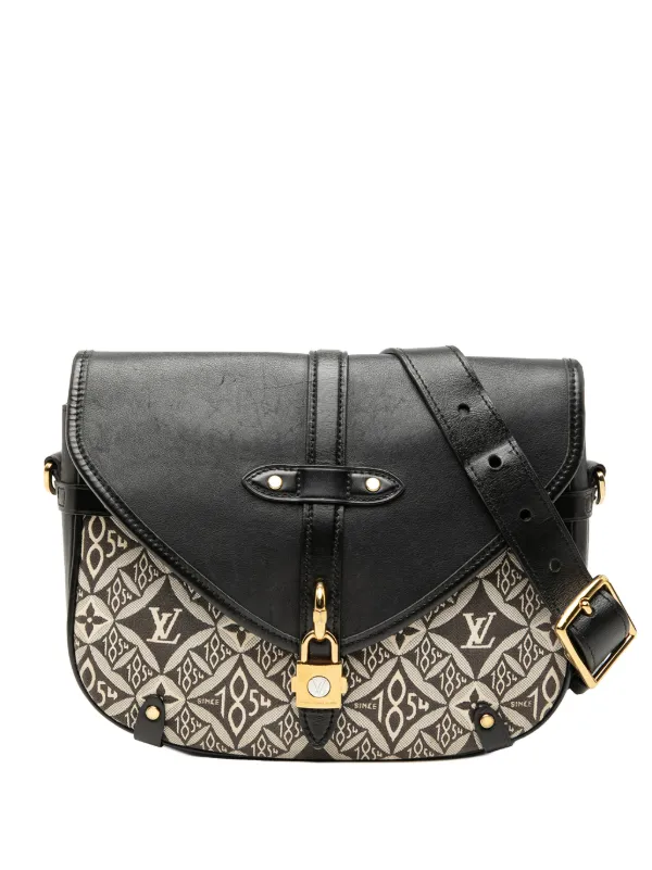 Louis Vuitton Pre-owned 2020 Since 1854 Neo Saumur MM Crossbody Bag in Black