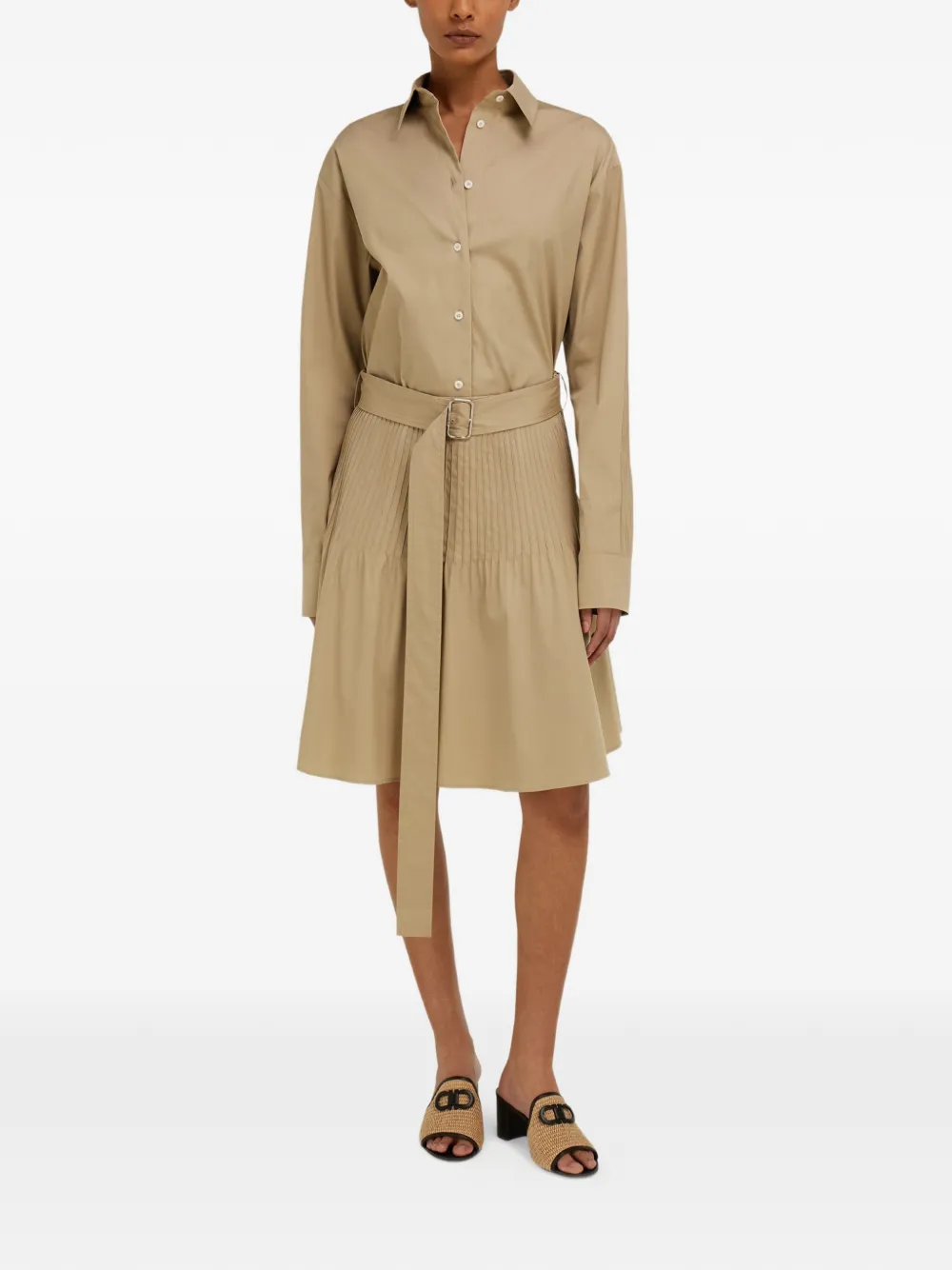 Ferragamo Rok met micro-detail Beige