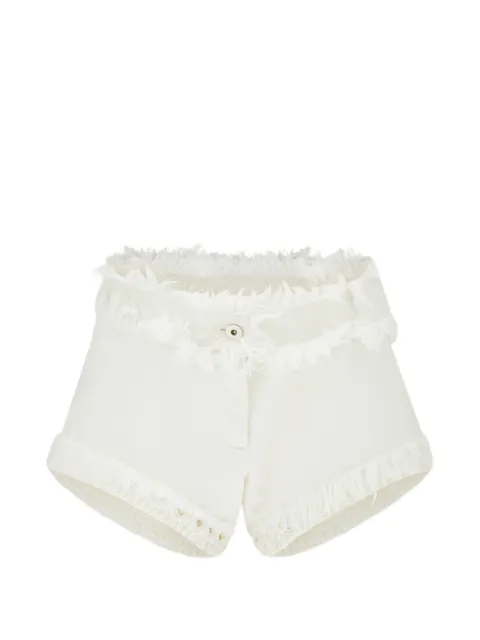 Ferragamo denim shorts with frayed detail