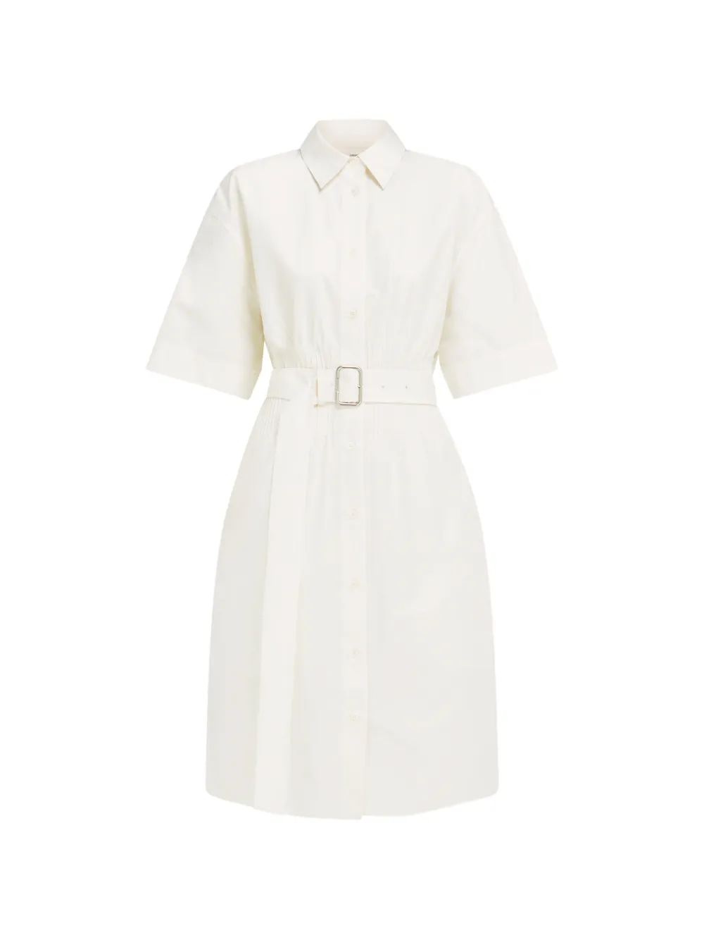 Ferragamo cotton and silk shirt dress - Bianco