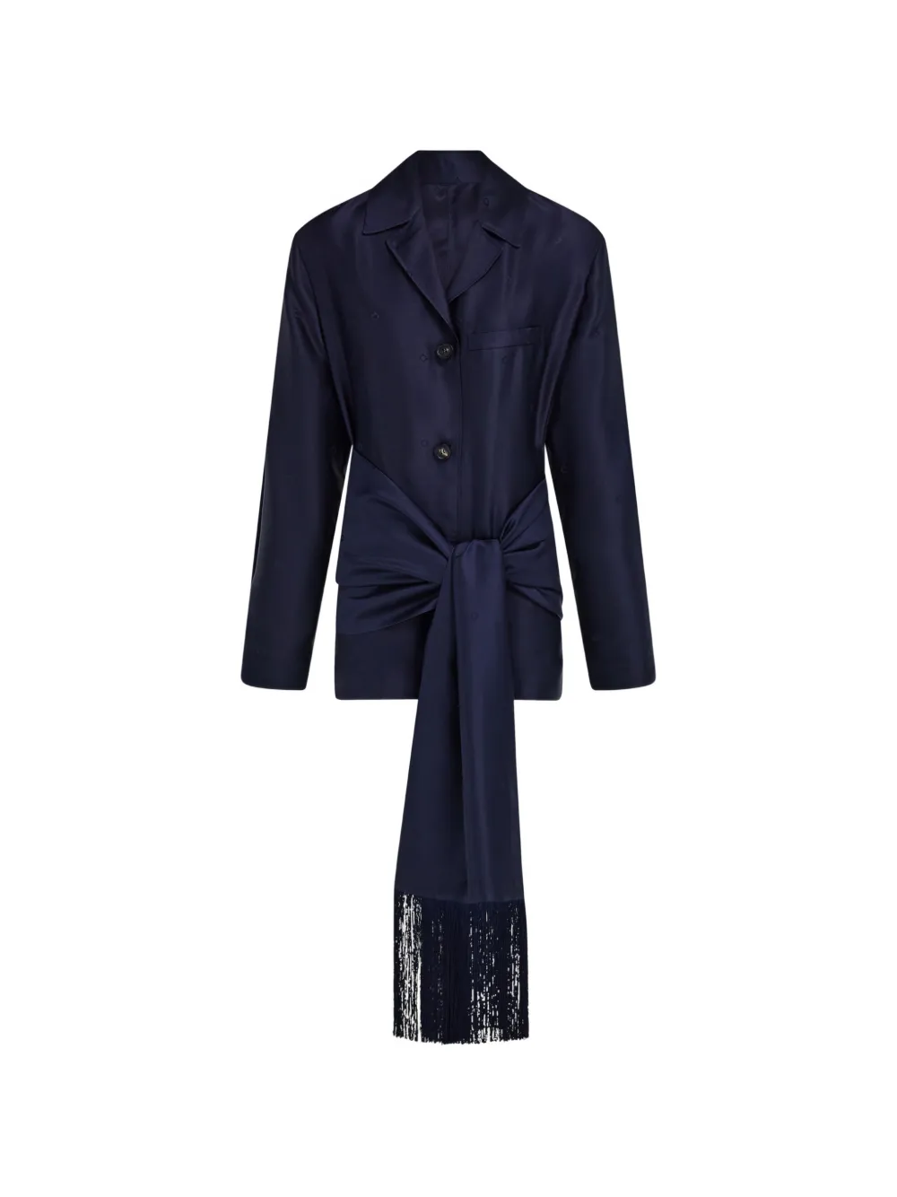 Ferragamo silk shirt jacket - Blu