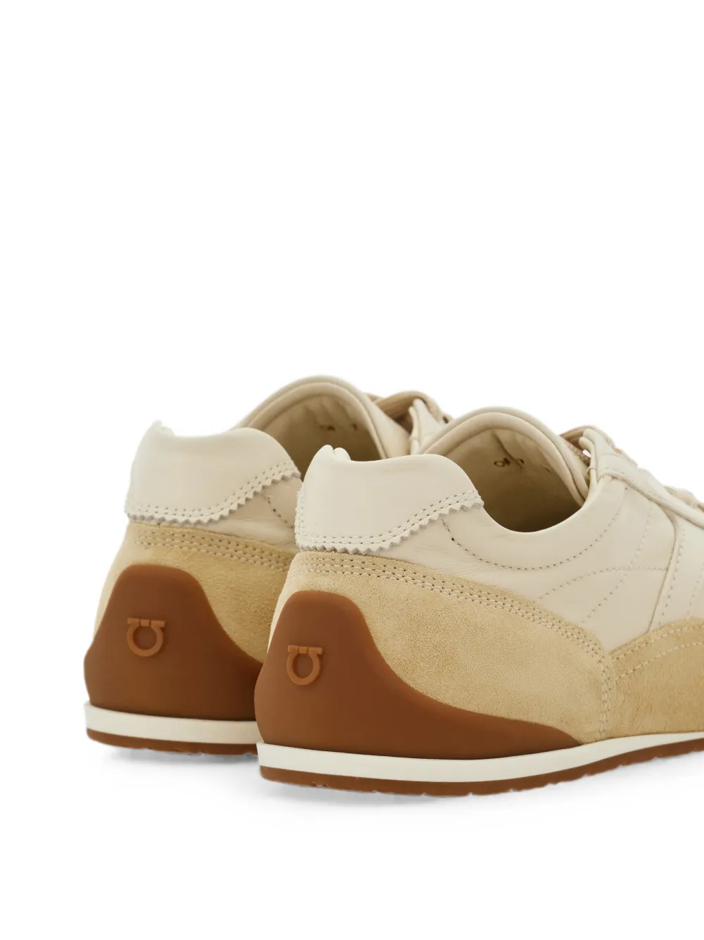 Ferragamo Gancini ornament sneakers Beige
