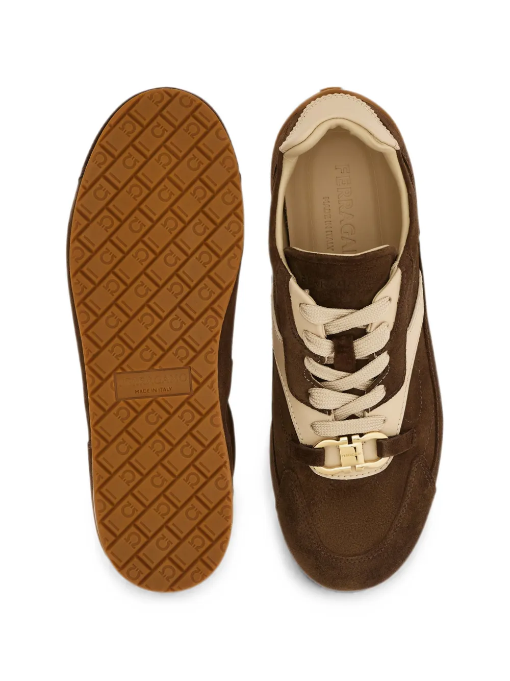 Ferragamo Gancini ornament sneakers Bruin