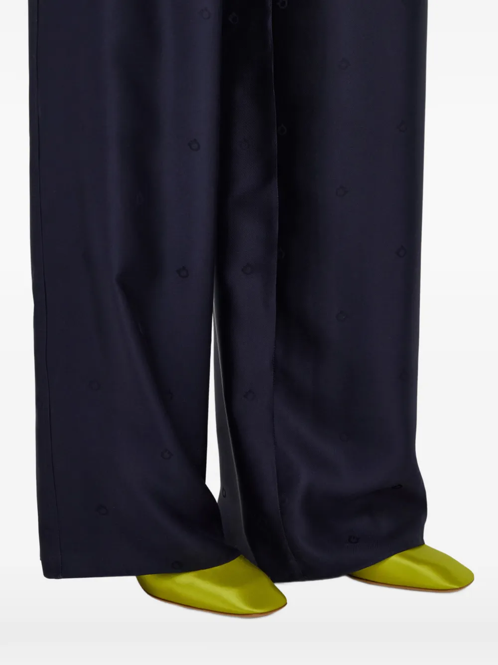 Ferragamo Zijden broek Blauw