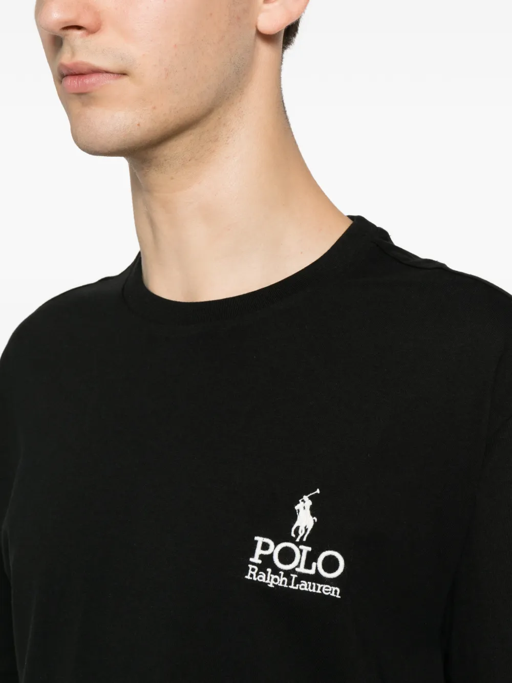 Polo Ralph Lauren T-shirt met geborduurd logo Zwart