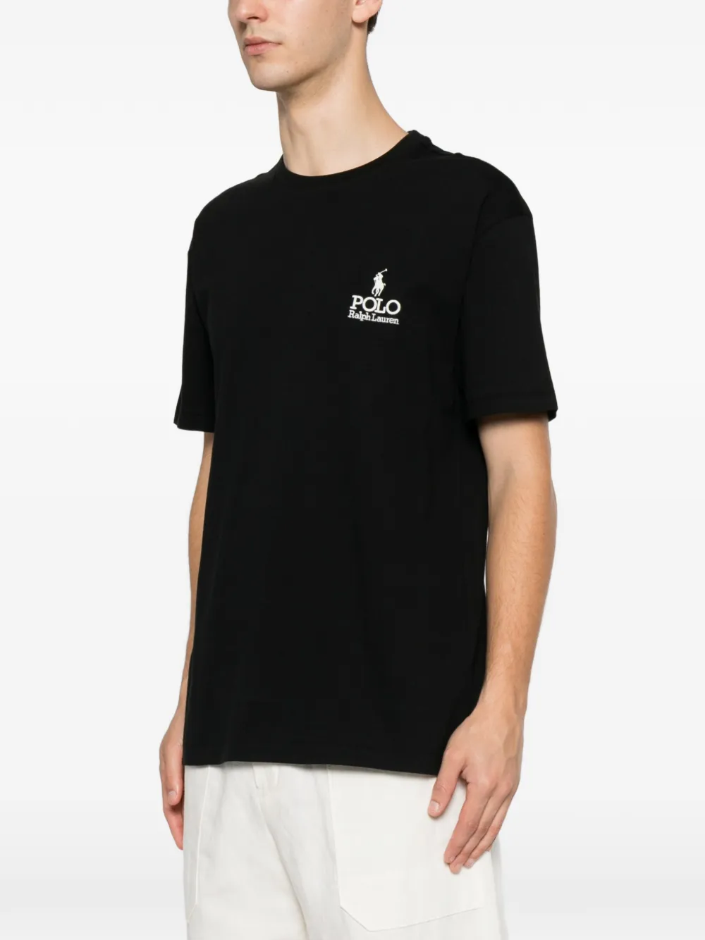 Polo Ralph Lauren T-shirt met geborduurd logo Zwart