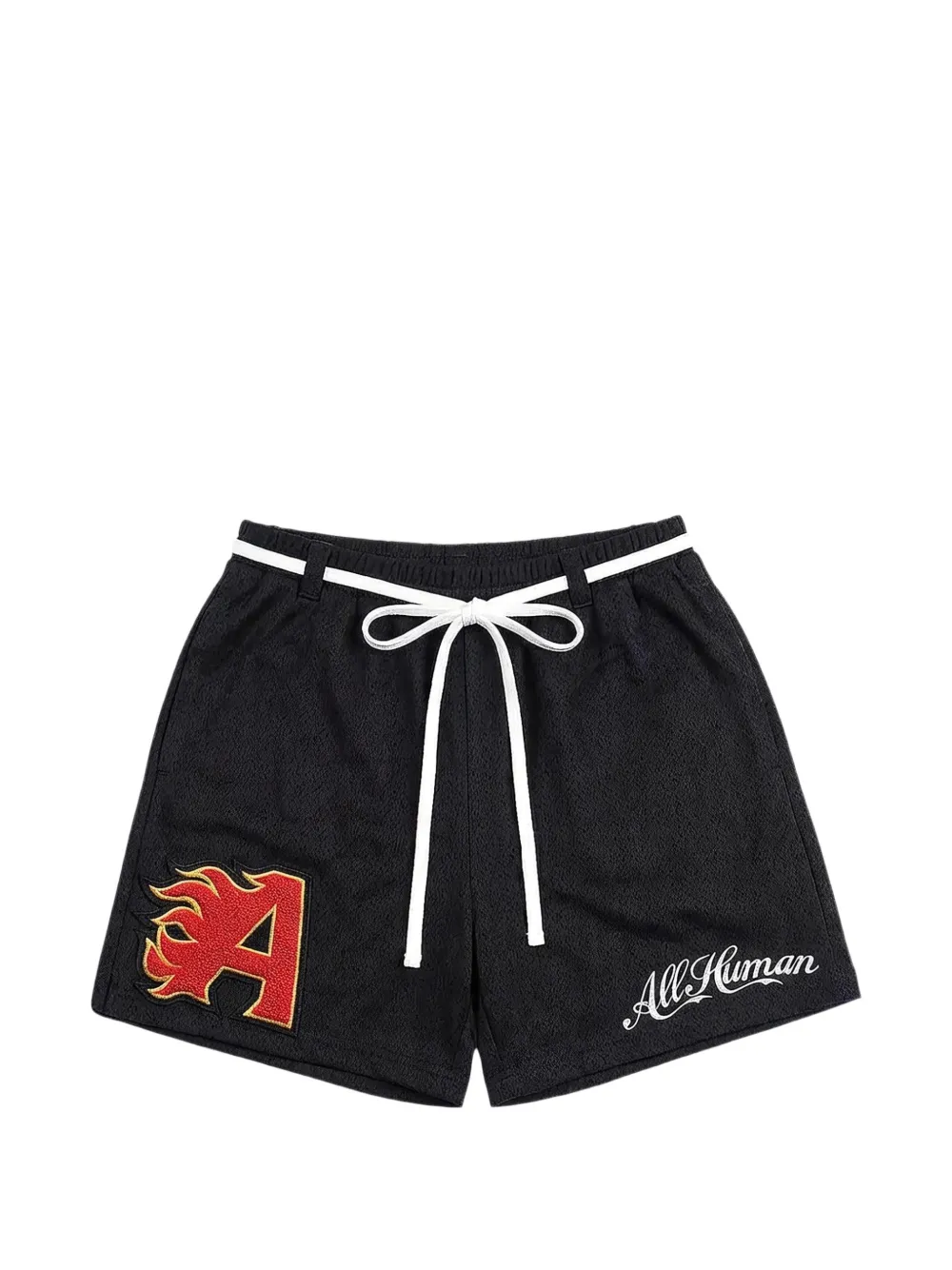 ALL HUMAN CannonBall mesh shorts - Nero