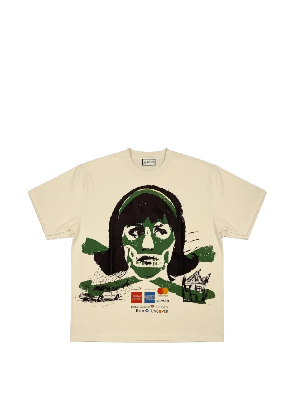 ALL HUMAN Merican Dream graphic-print T-shirt - Toni neutri