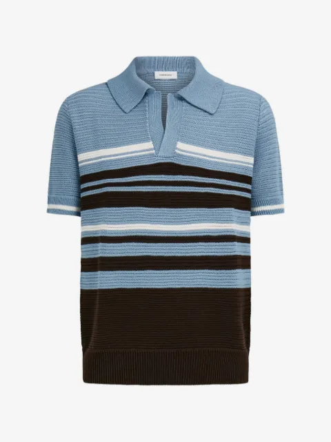 Ferragamo cotton knit polo shirt