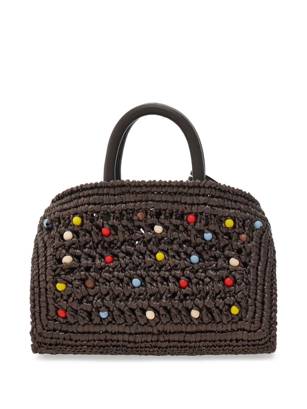 Ferragamo Hug shopper verfraaid met kralen Bruin