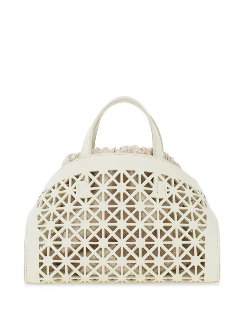 Ferragamo Kleine Hug shopper met uitgesneden details Wit