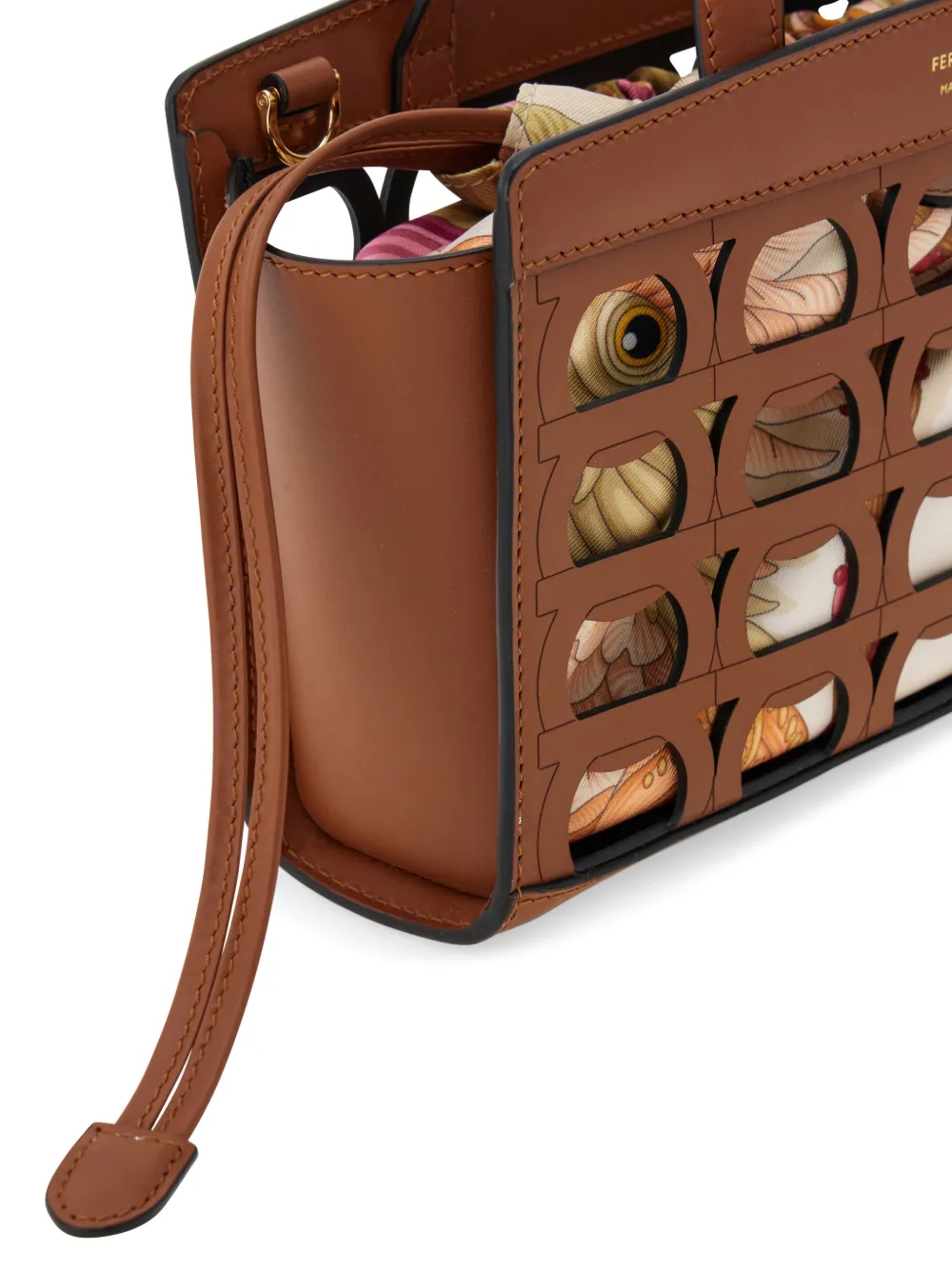 Ferragamo Kleine shopper Bruin