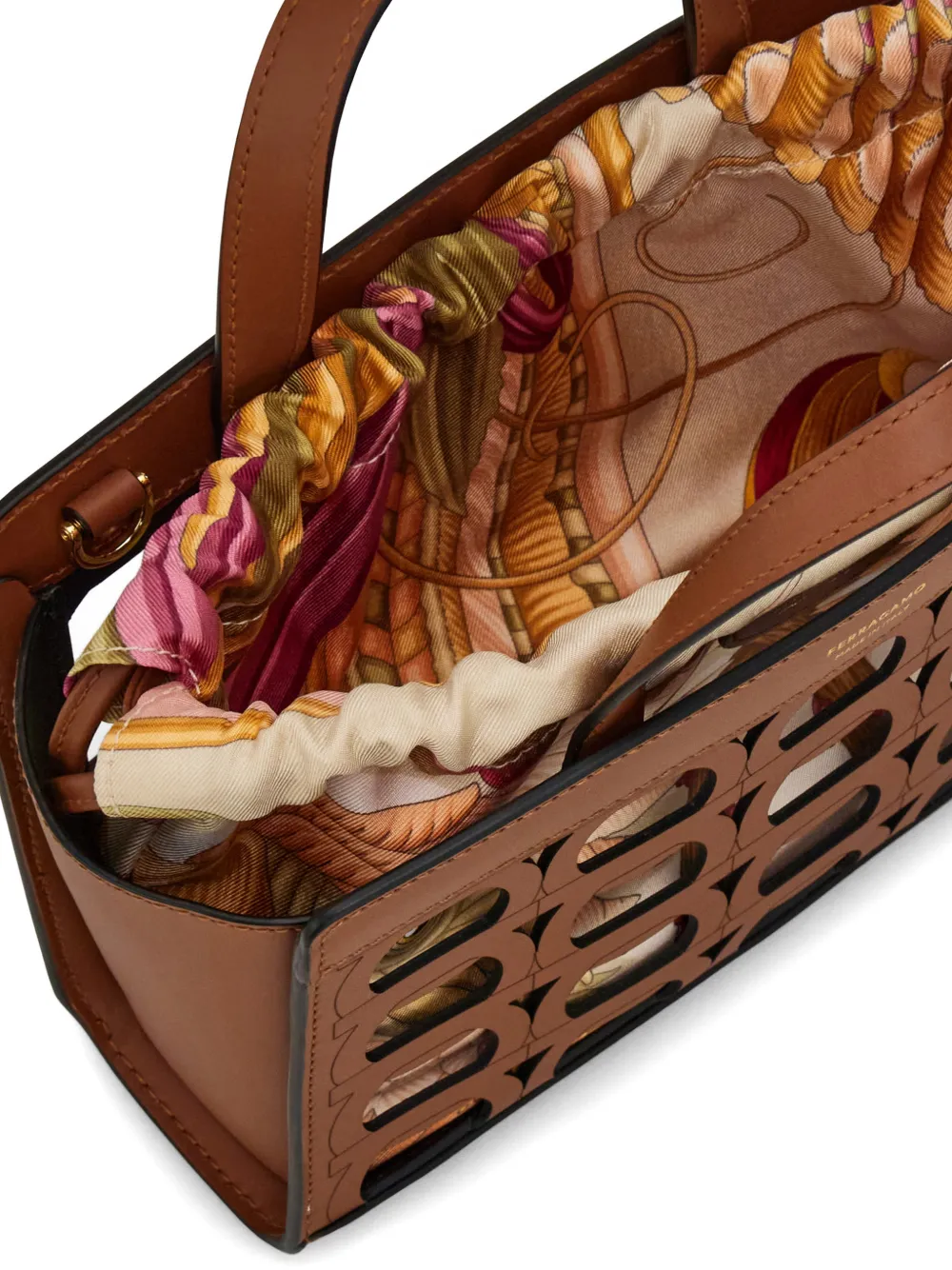 Ferragamo Kleine shopper Bruin