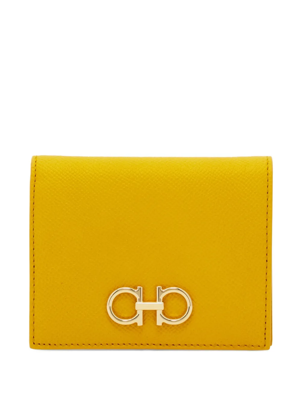 Ferragamo Gancini compact wallet - Giallo
