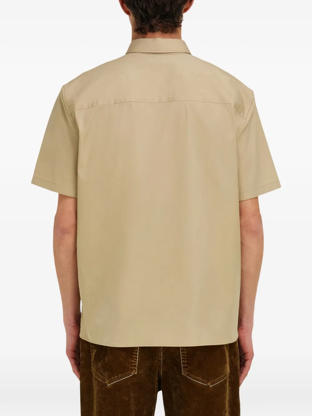 Ferragamo Overhemd met korte mouwen Beige