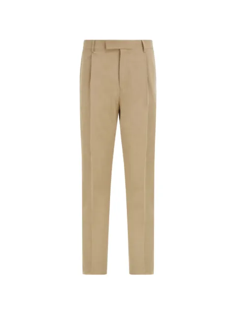 Ferragamo silk and wool tailored trousers