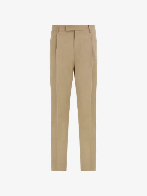 Ferragamo silk and wool tailored trousers