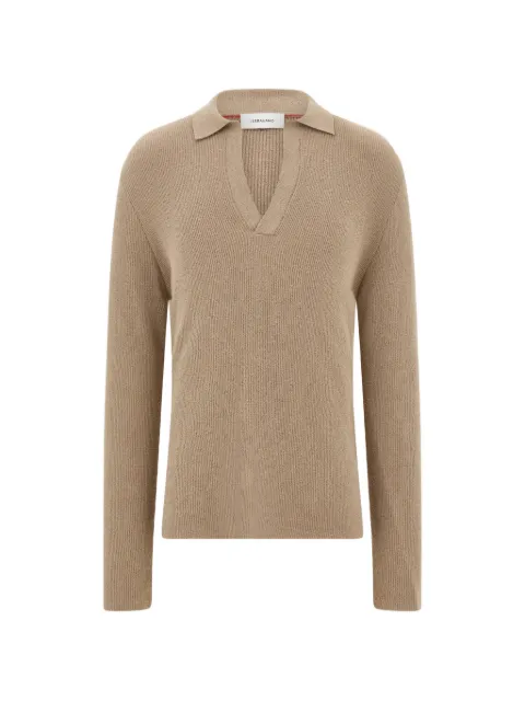 Ferragamo long-sleeve polo shirt