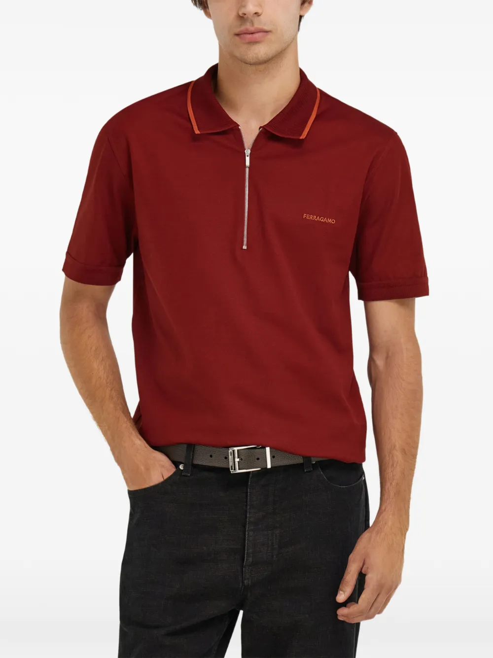 Ferragamo Verstelbare riem Bruin