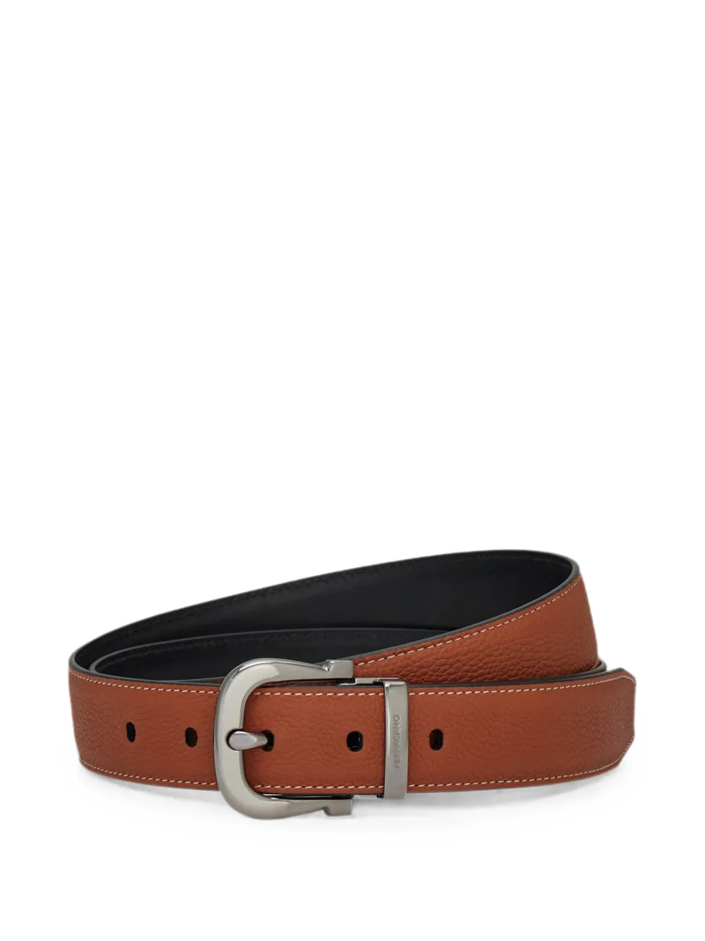 Ferragamo reversible and adjustable Gancini belt - Toni neutri