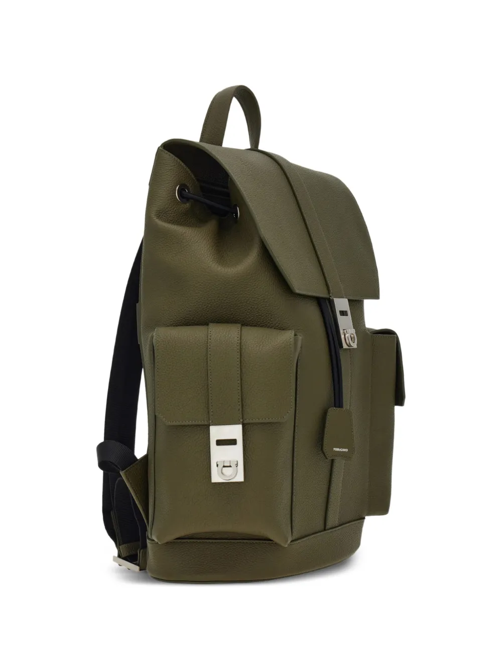 Ferragamo Utility rugzak met Hug gespen Groen