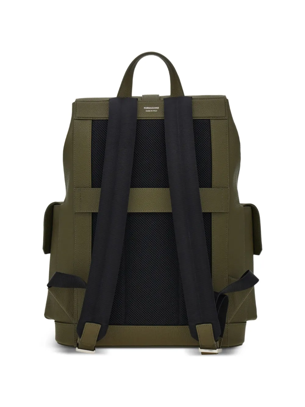 Ferragamo Utility rugzak met Hug gespen Groen