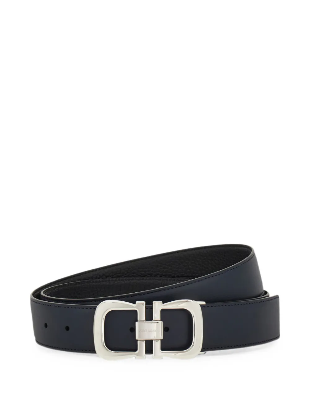 Ferragamo Omkeerbare leren gancini riem Blauw
