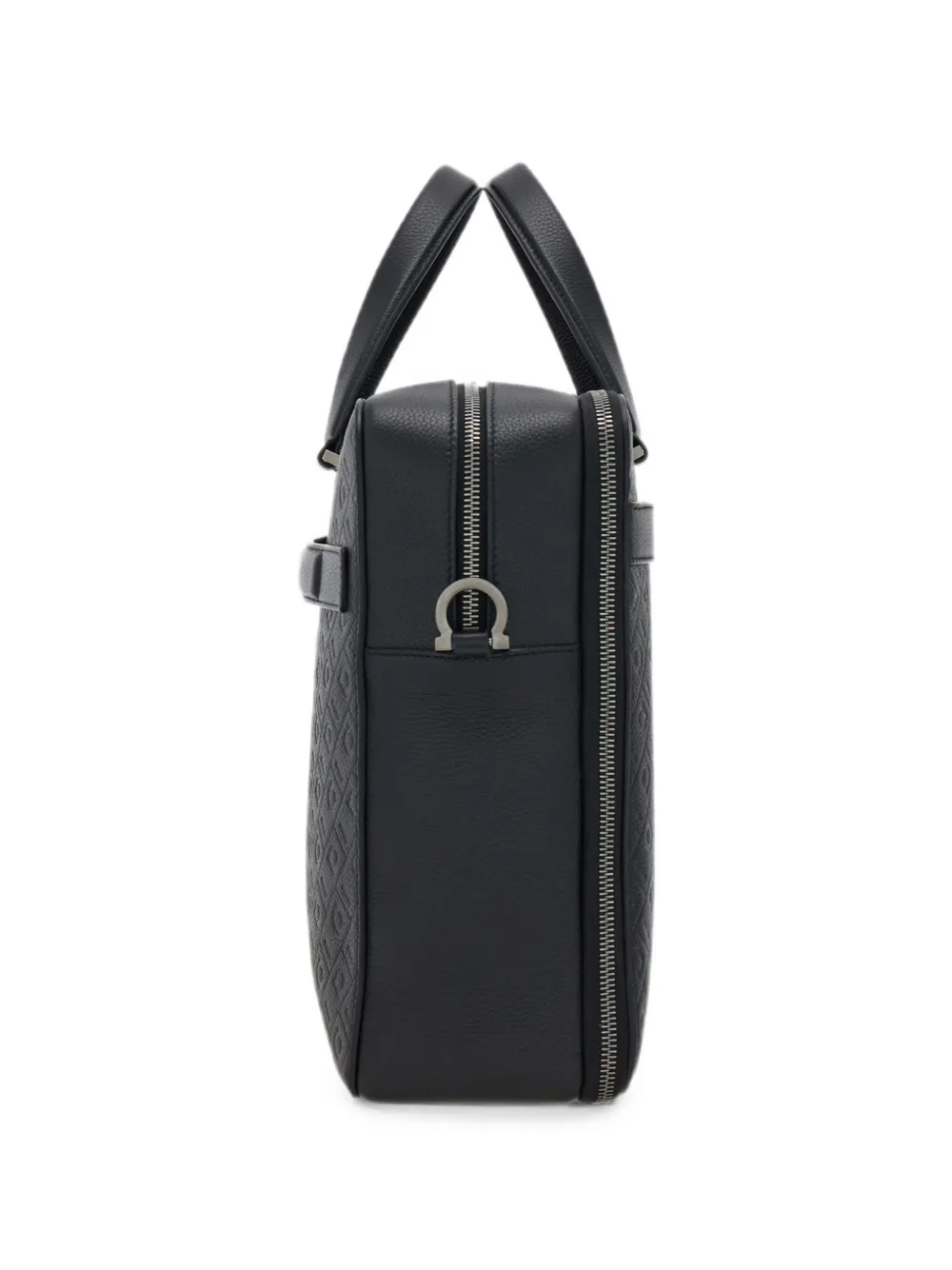 Ferragamo Aktetas met monogram Zwart