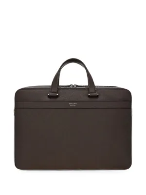 Prada サフィアーノレザービジネスバッグ | グレー | FARFETCH JP