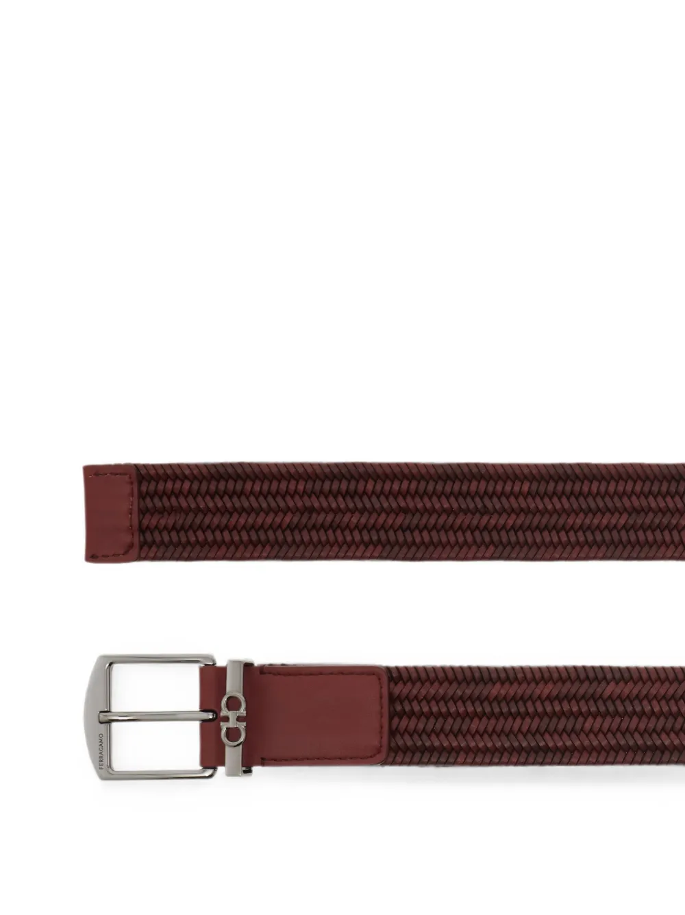 Ferragamo Geweven riem Rood