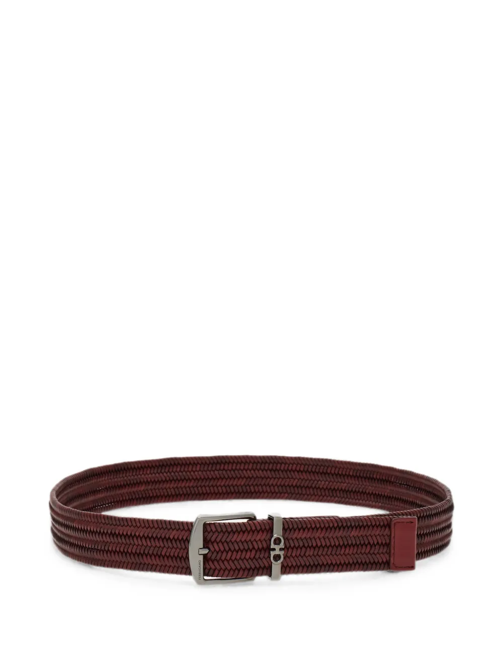 Ferragamo woven belt - Rosso
