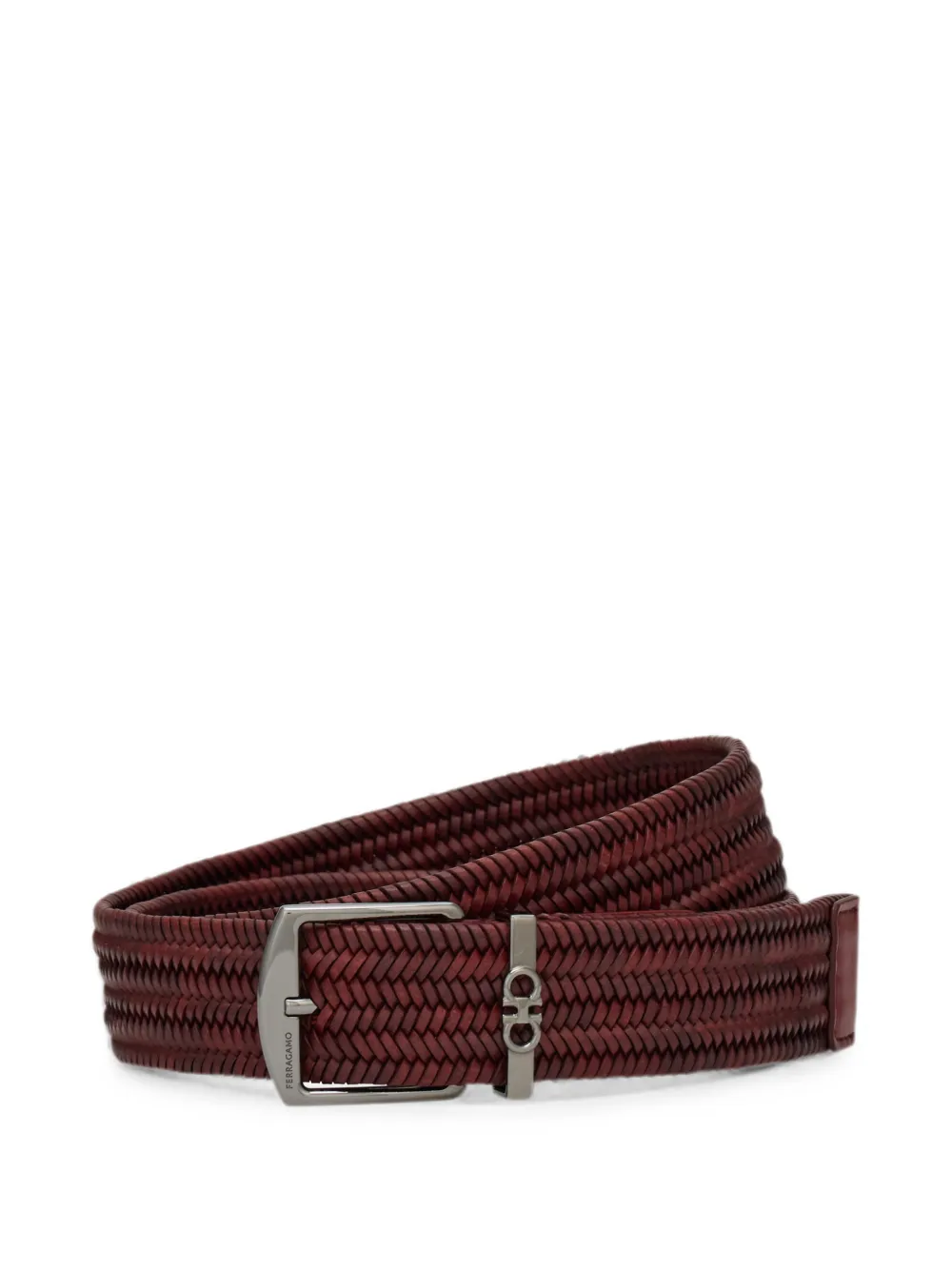 Ferragamo Geweven riem Rood