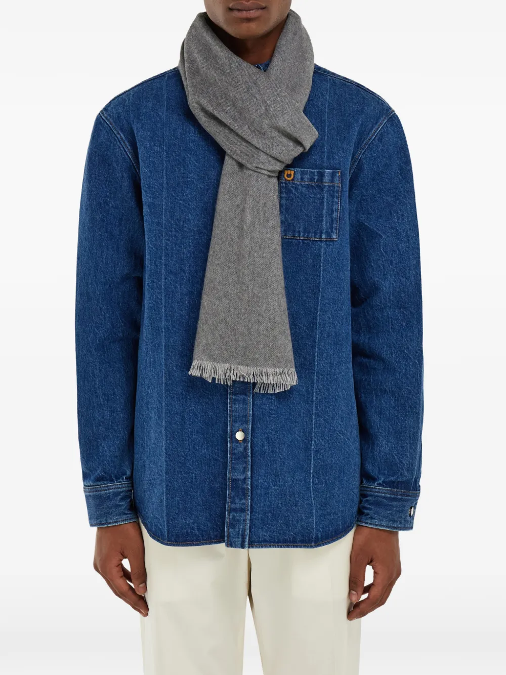 Ferragamo Cashmere Scarf | Grey | FARFETCH
