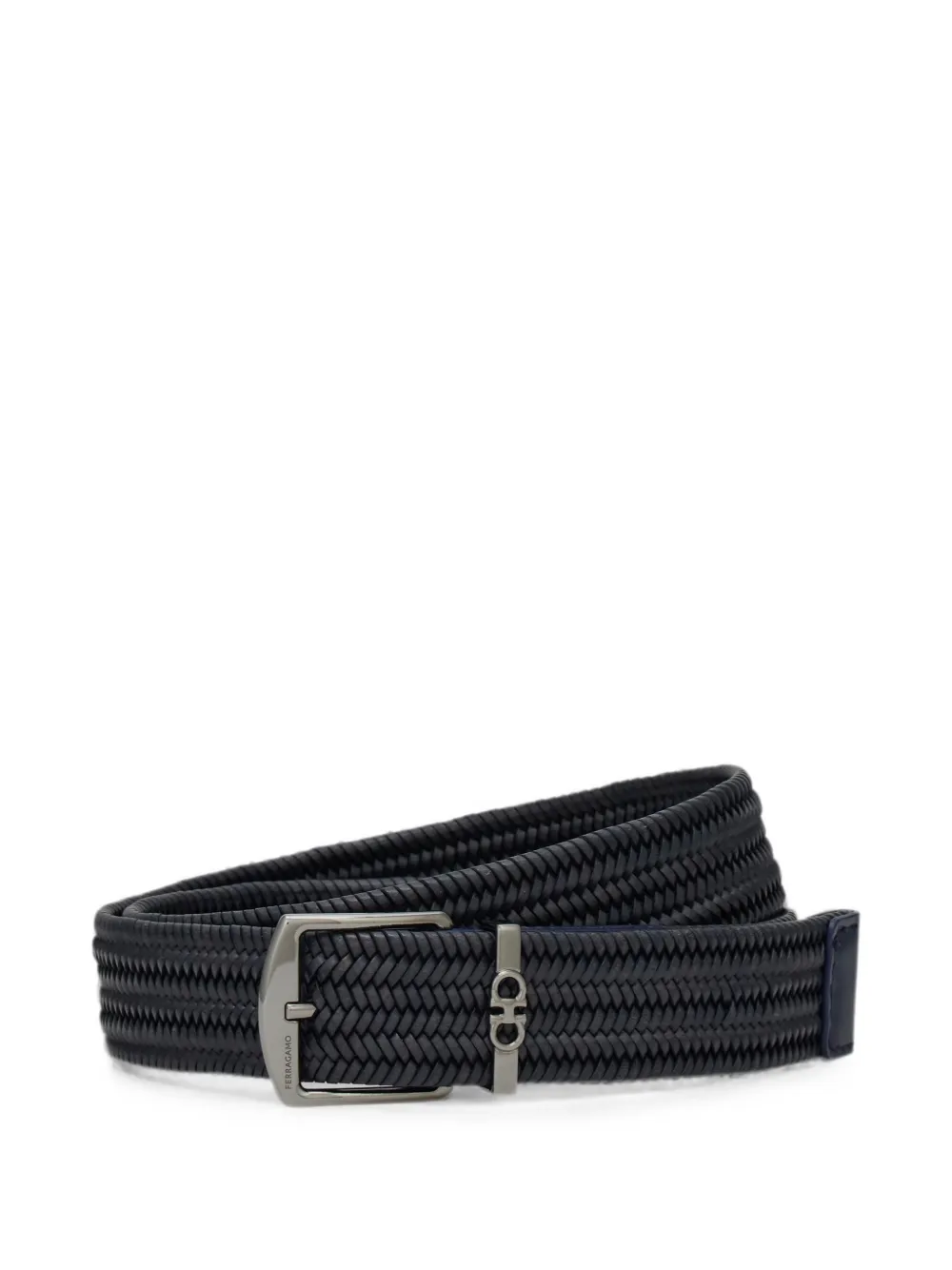 Ferragamo woven belt - Blau