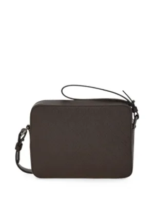 FENDI FF logo-print Leather Shoulder Bag | Brown | FARFETCH