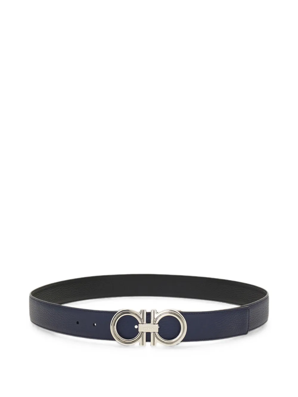 Ferragamo Omkeerbare en verstelbare Gancini riem Blauw