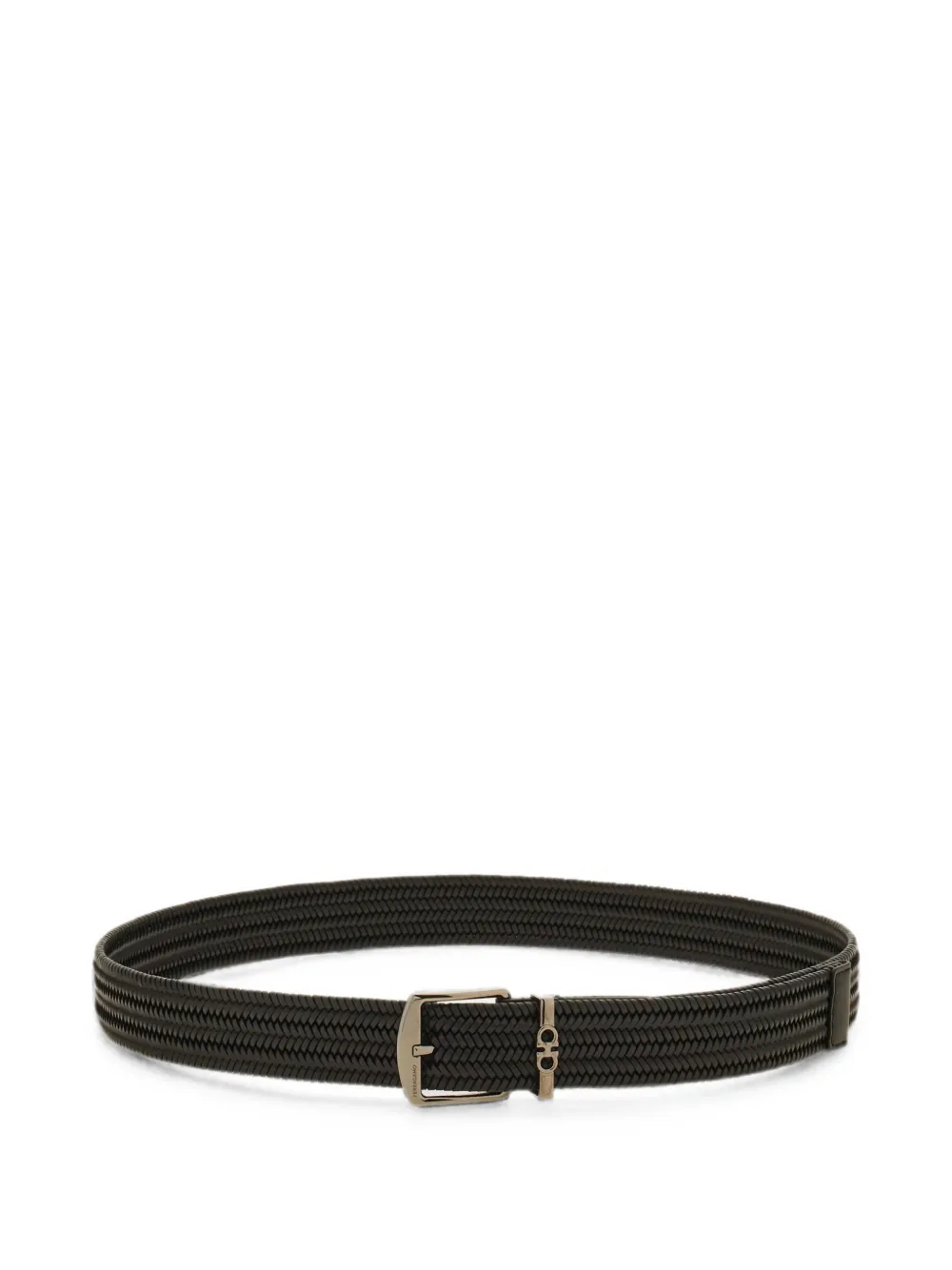 Ferragamo woven belt - Schwarz