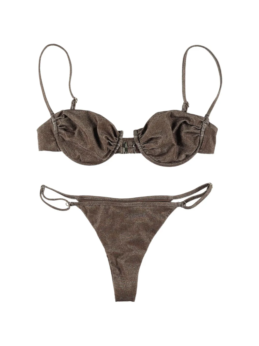Matinée Marina gathered bikini - Braun
