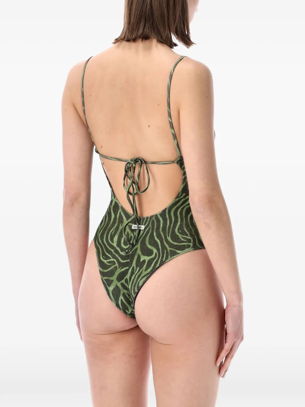 Matinée Lilly ゼブラパターン カットアウト ワンピース水着