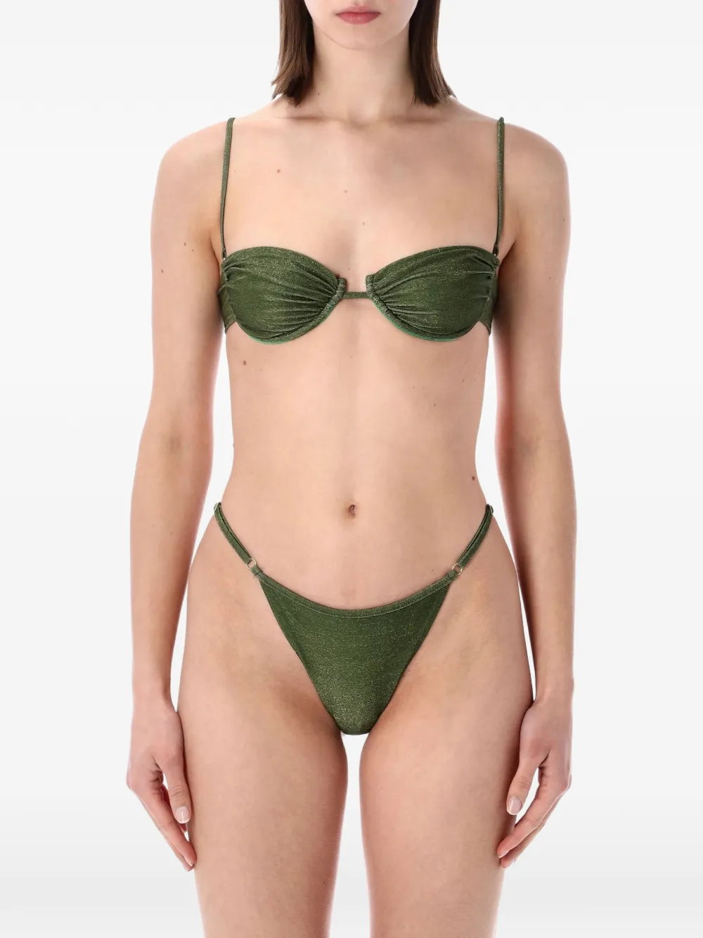  Matinée Bikini Marina Fruncido - Verde 