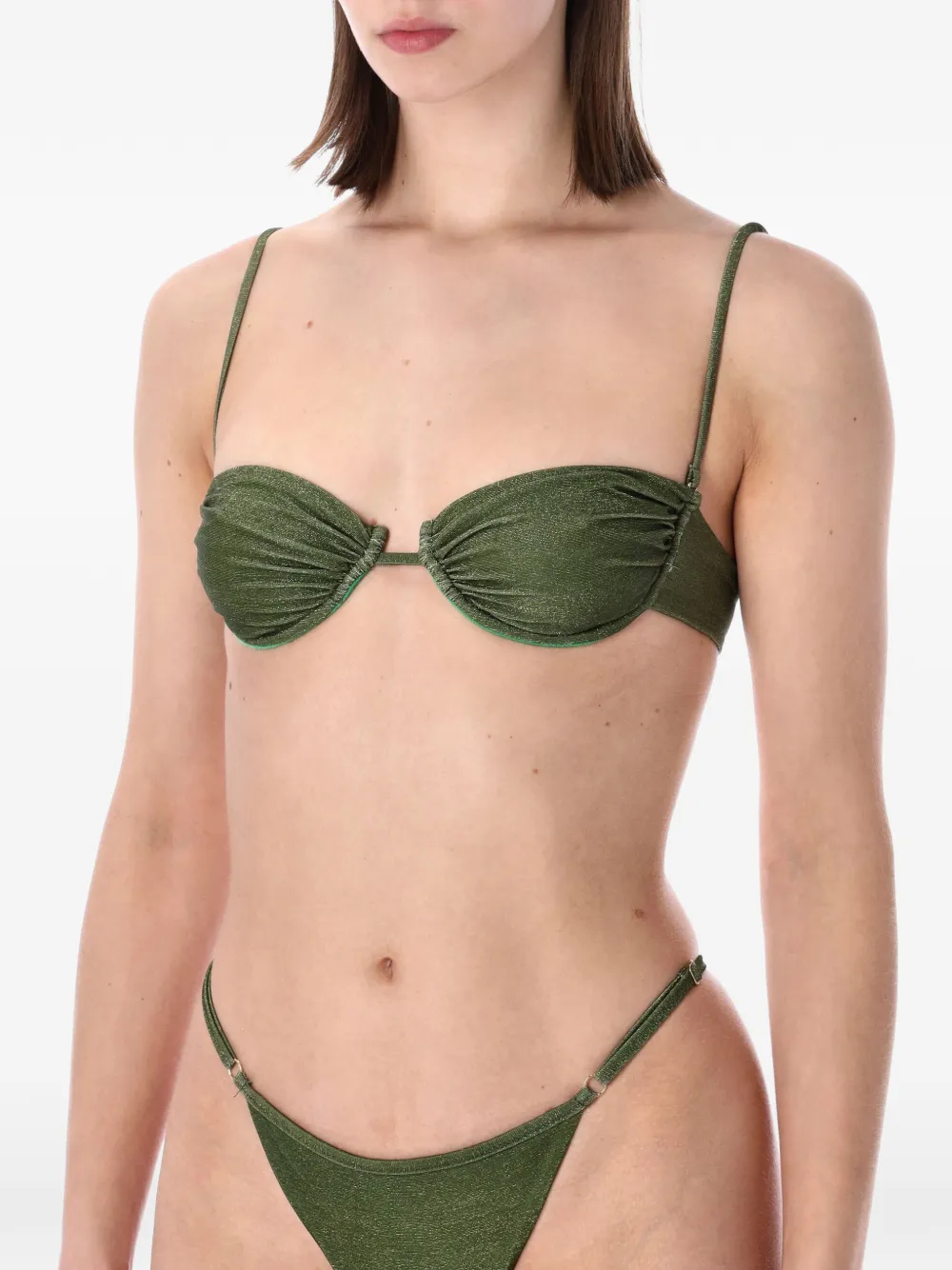  Matinée Bikini Marina Fruncido - Verde 