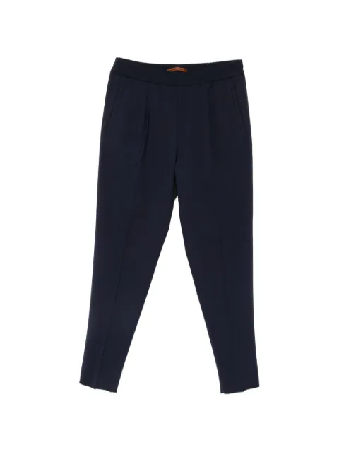 Zegna pleated elasticated-waist trousers