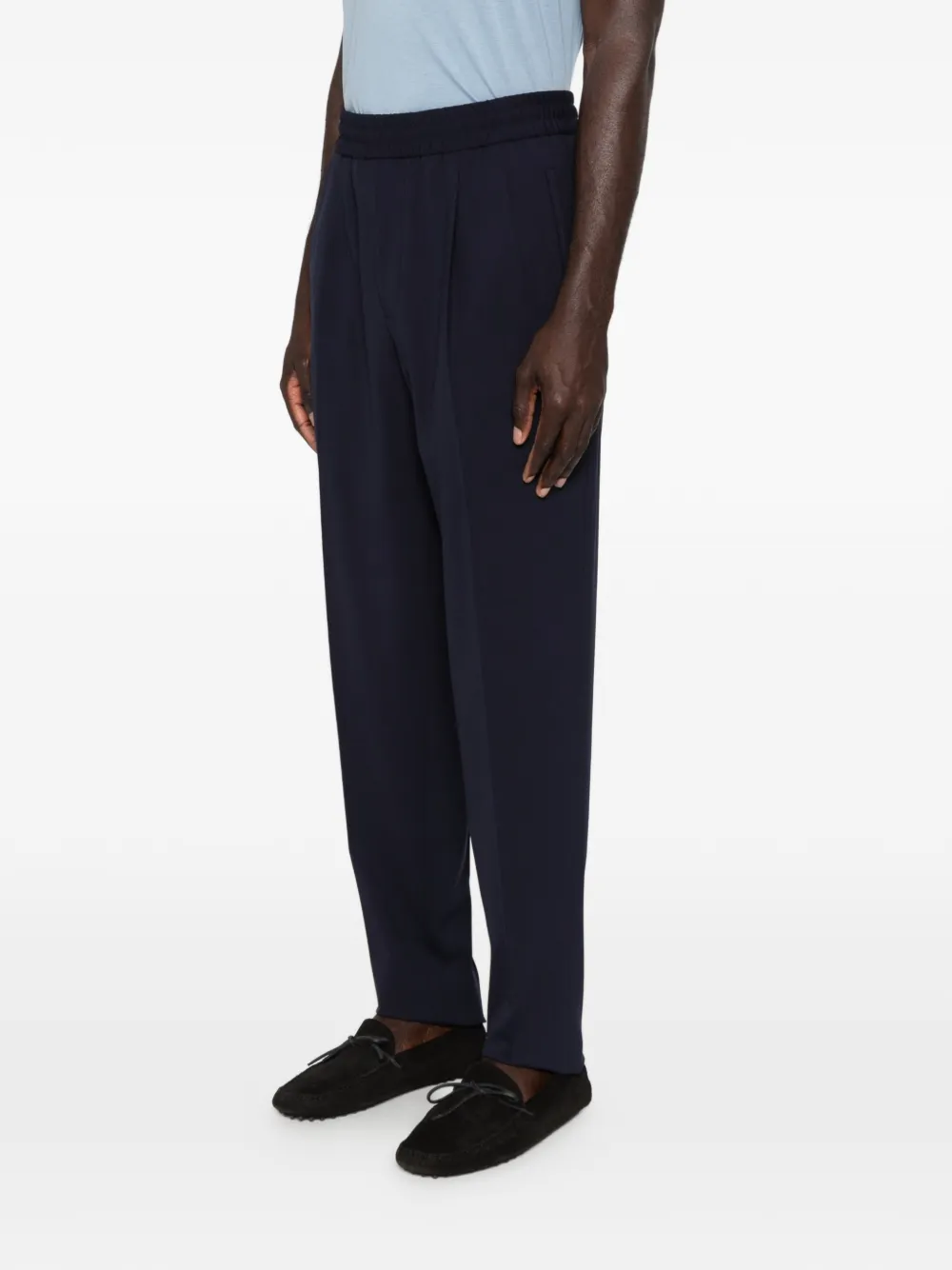 Zegna Broek met elastische taille Blauw