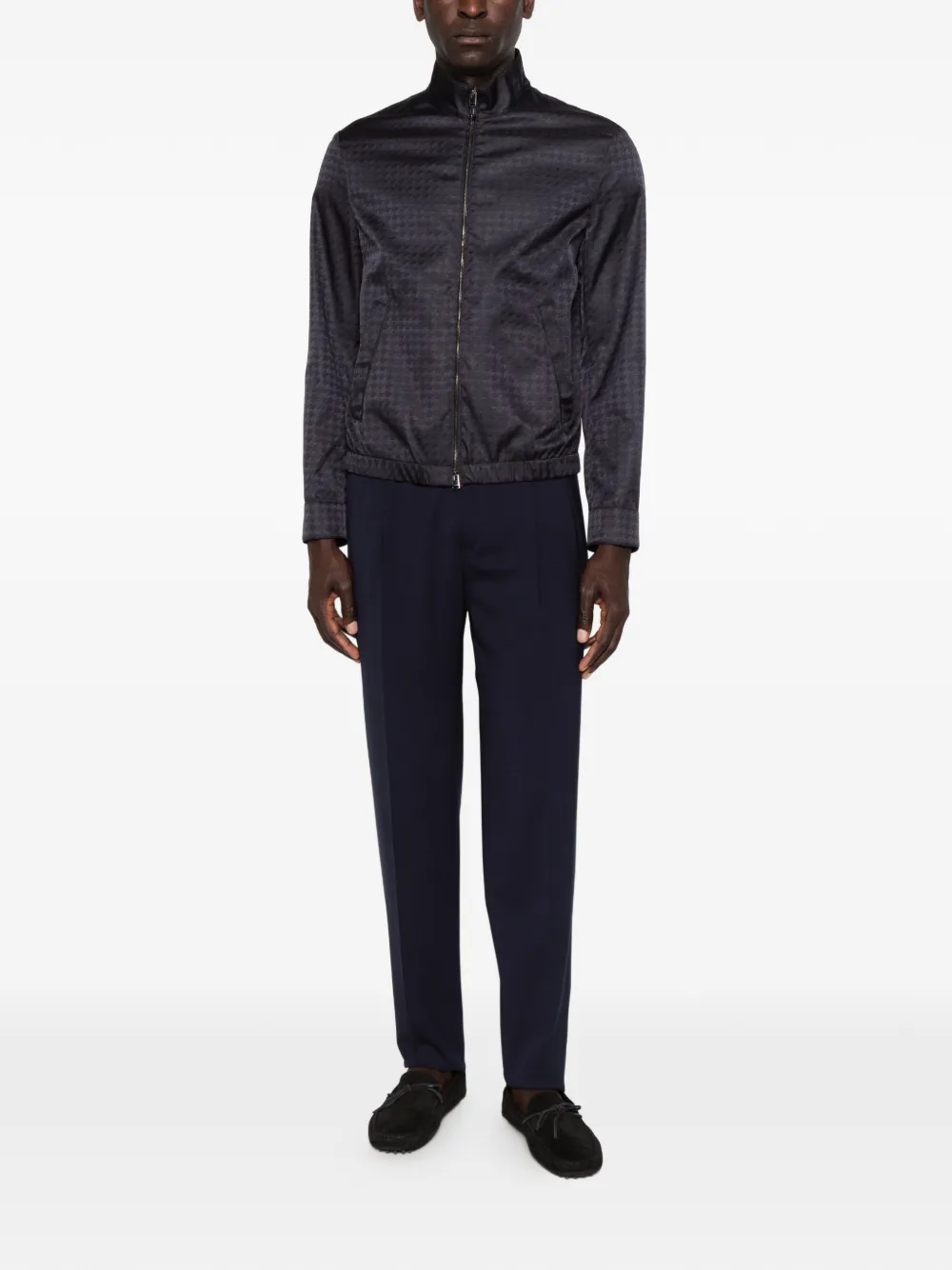 Zegna Broek met elastische taille Blauw