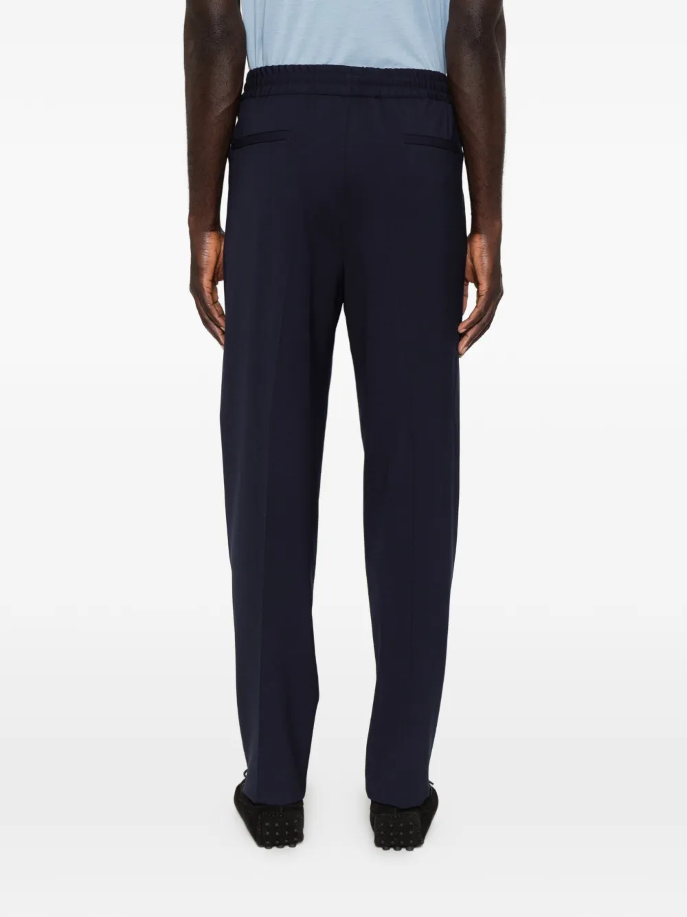 Zegna Broek met elastische taille Blauw