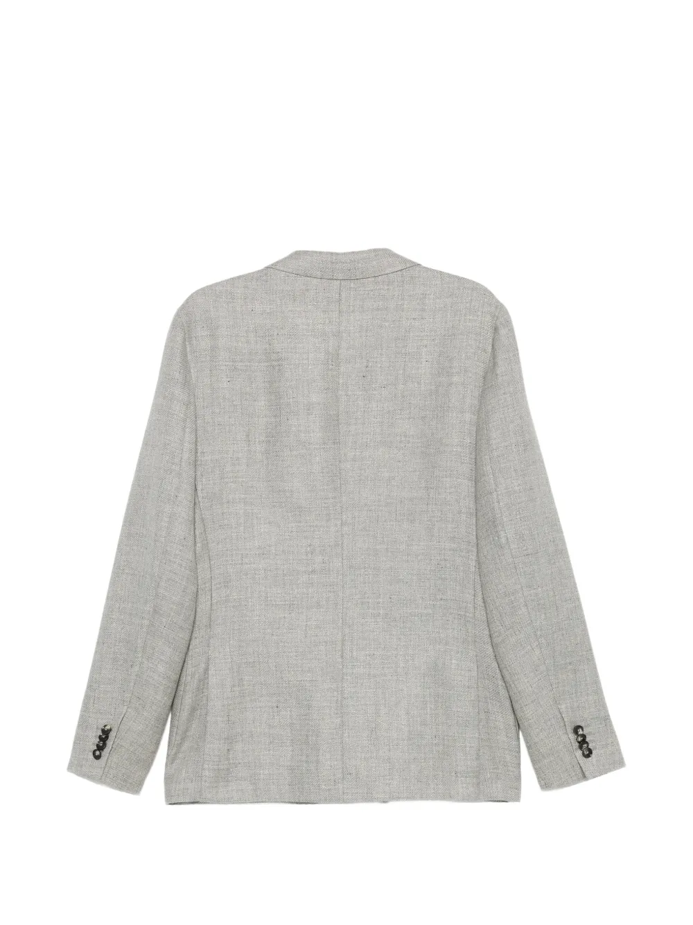 Zegna Blazer met enkele rij knopen Grijs