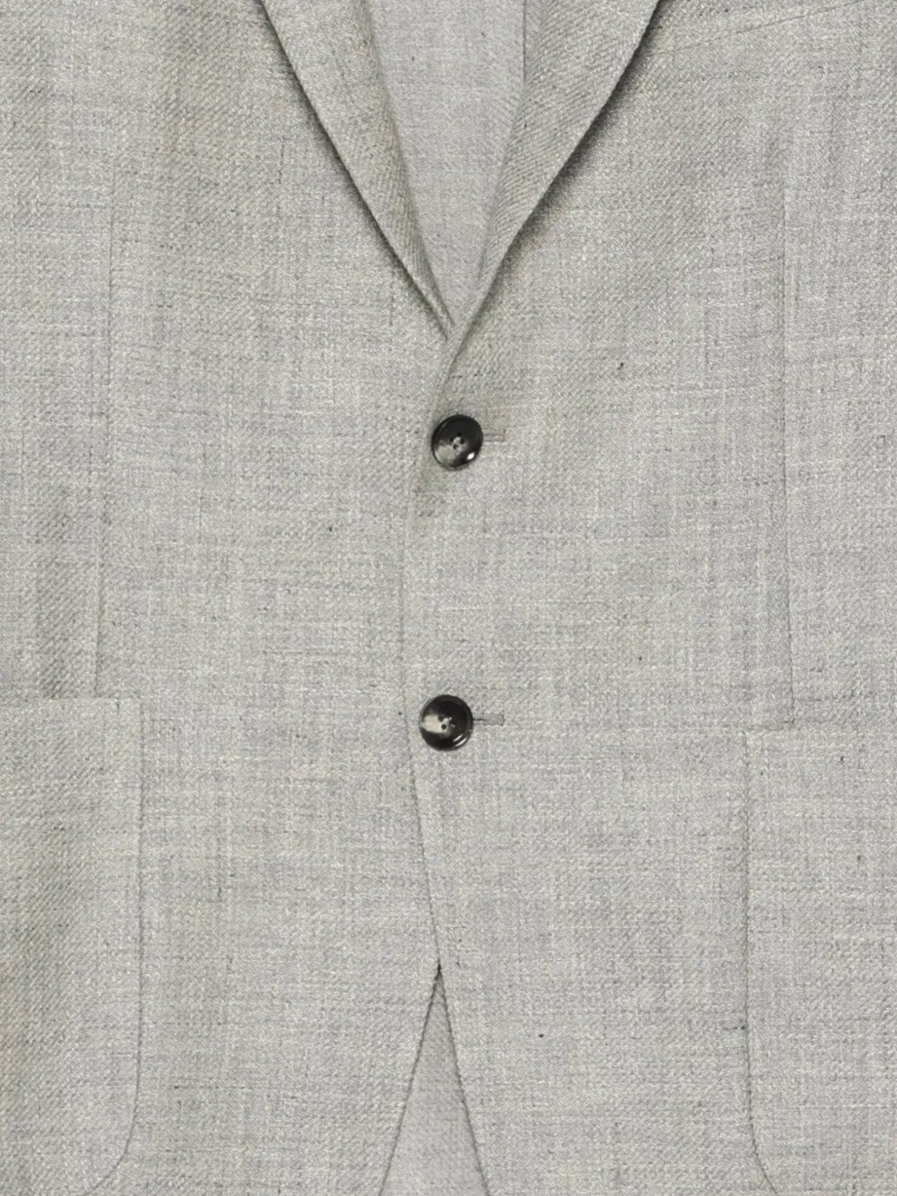 Zegna Blazer met enkele rij knopen Grijs