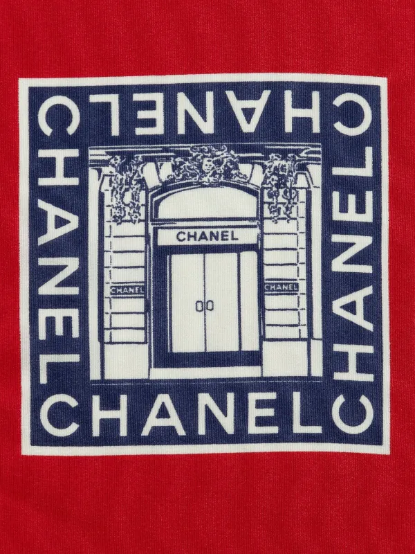 CHANEL Pre-Owned ココマーク プリント スカーフ | レッド | FARFETCH JP