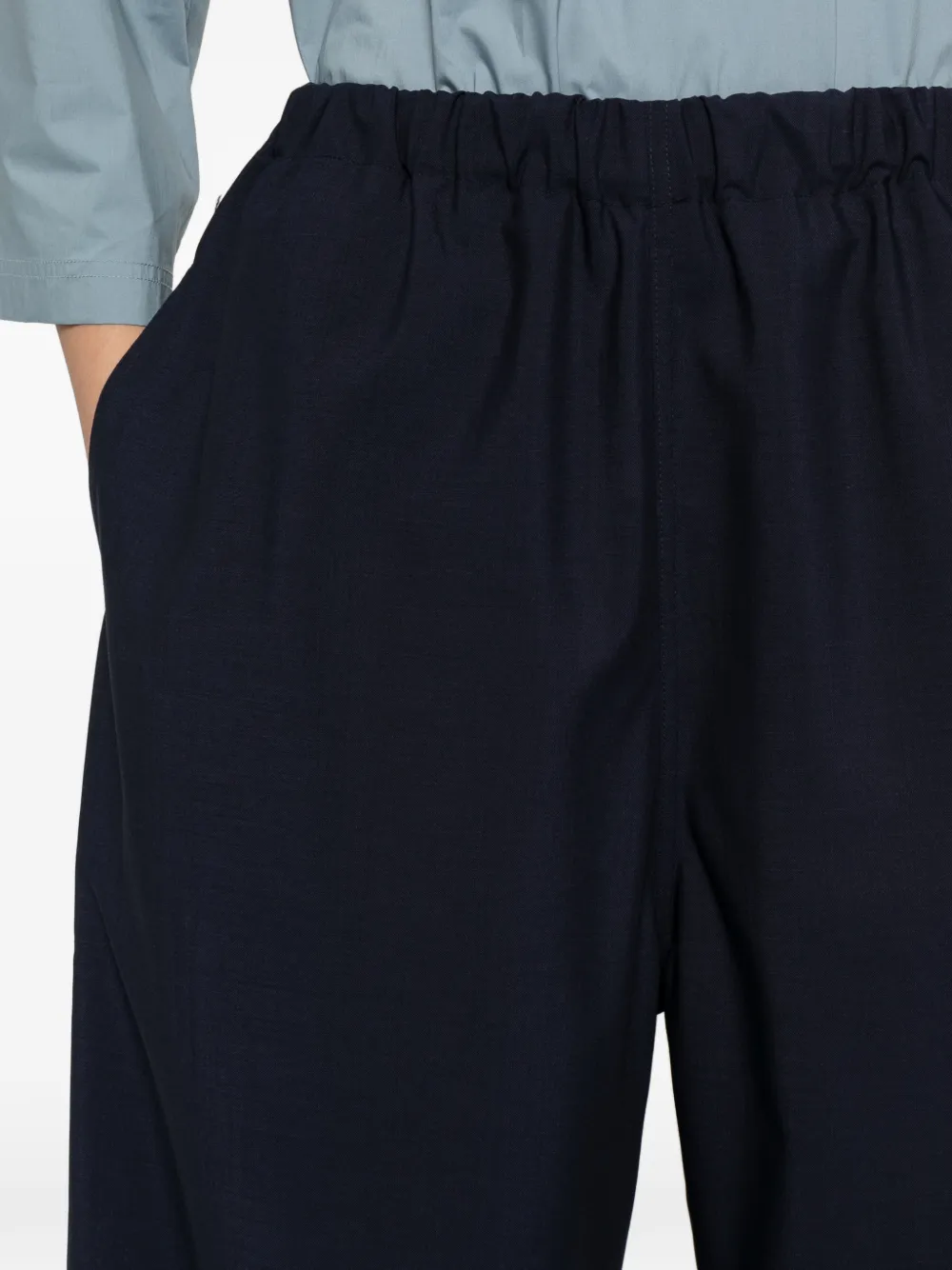 Sofie D'hoore Pavon palazzo broek met elastische taille Blauw
